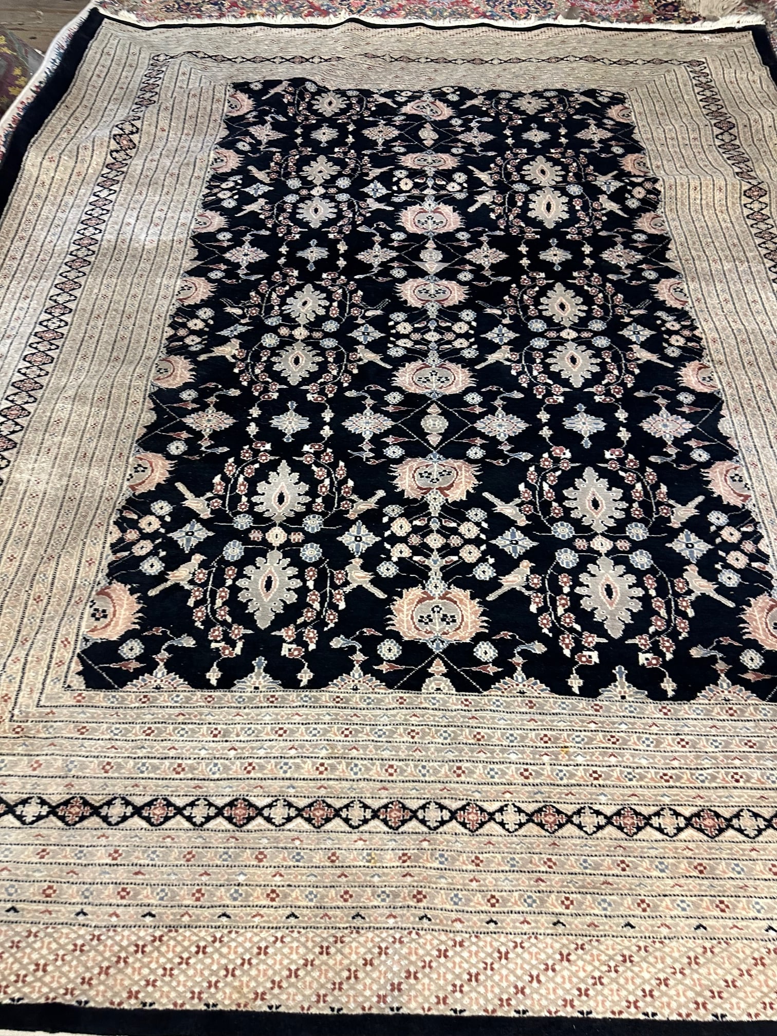 Hand Knotted Bohkara Rug 10.7x8.2 ft: Hand Knotted Bohkara Rug 10.7x8.2 ft