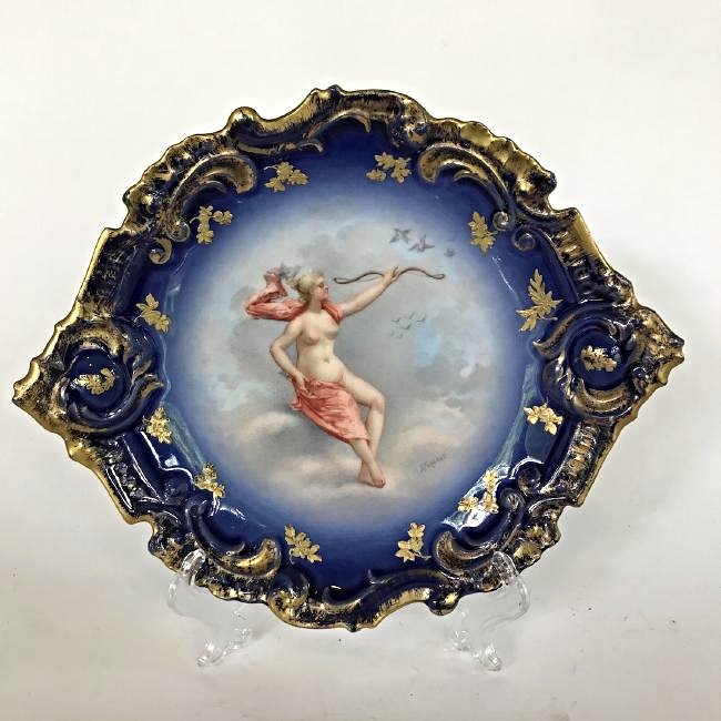 French Porcelain Sevres-style Wall Plate (1 of 2)