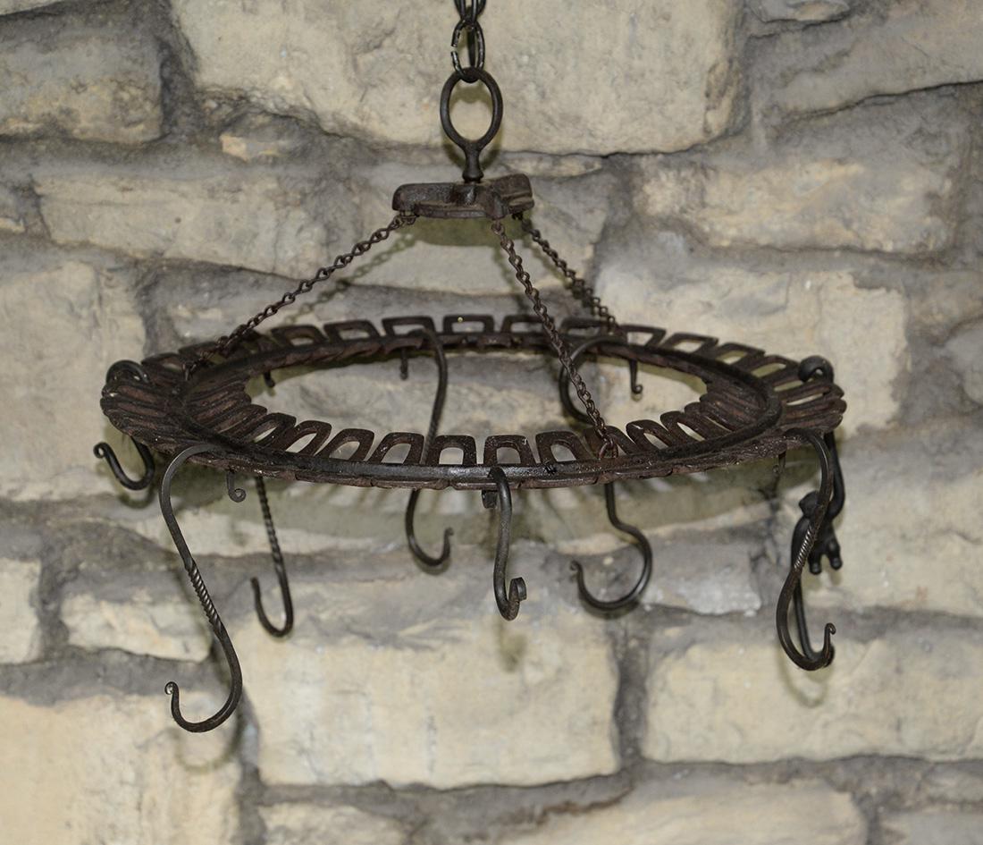 Hand Wrought Circular Pot Hanger (1 of 6)