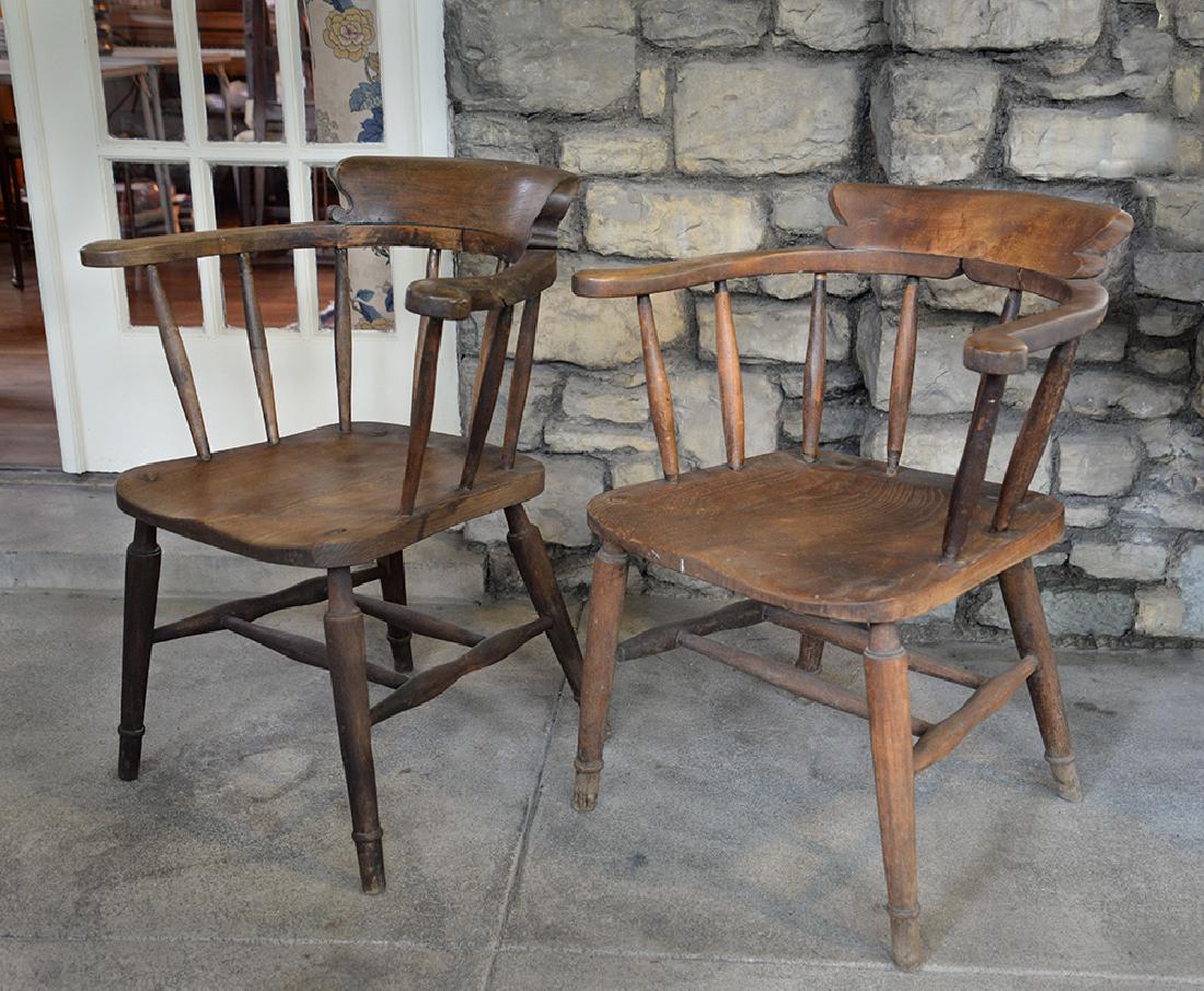 Pair of Antique Tavern Chairs (1 of 6)