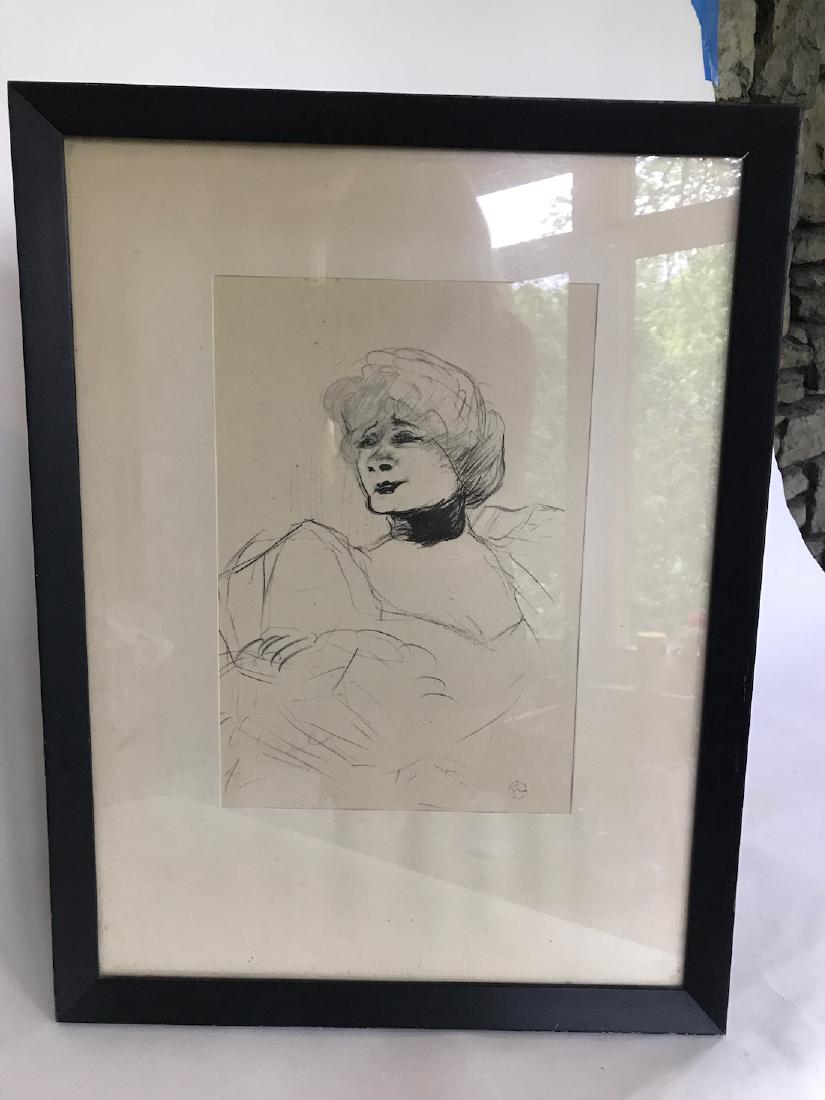 Toulouse Lautrec Signed Plate Screen-print (1 of 2)