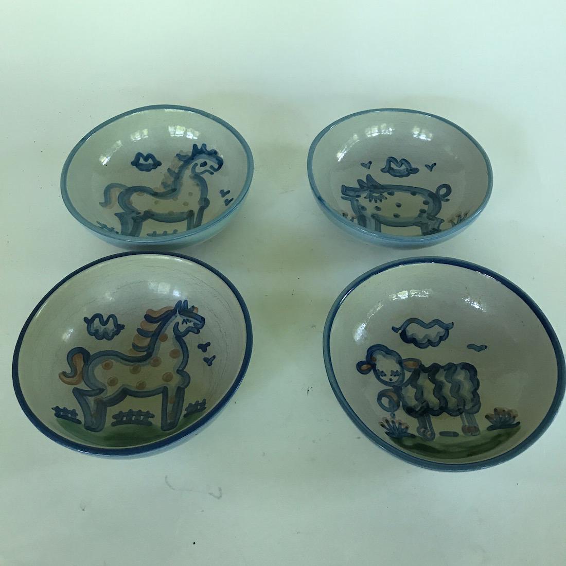 4 Signed Mary Hadley Soup Bowls (1 of 2)