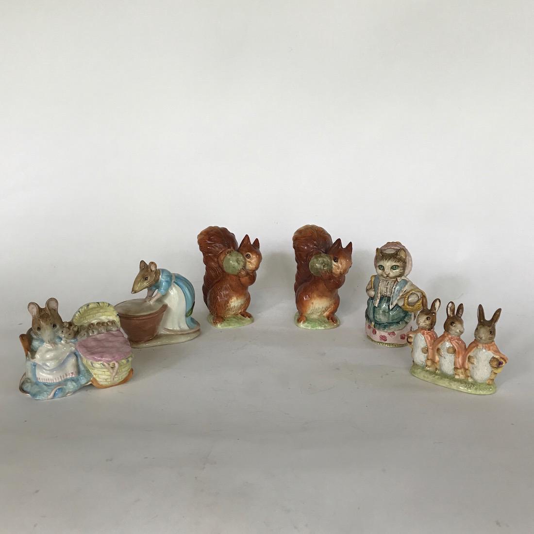 6 Beswick Vintage Beatrice Potter Figurines (1 of 2)