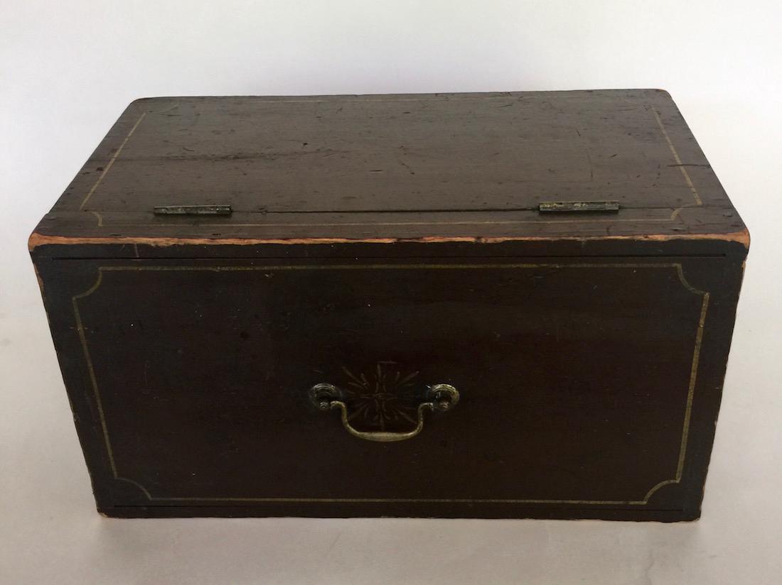 Antique American Pine Documents Box (1 of 3)