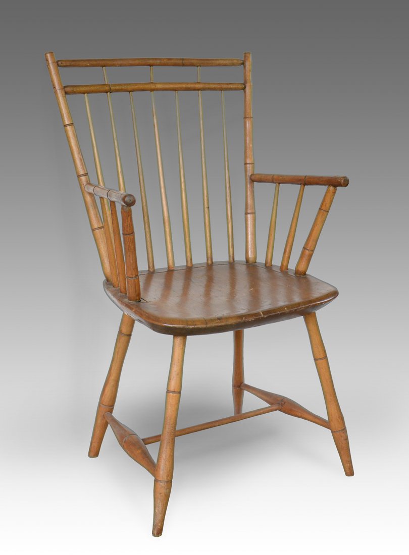 New England Windsor Faux Bamboo Armchair (1 of 6)