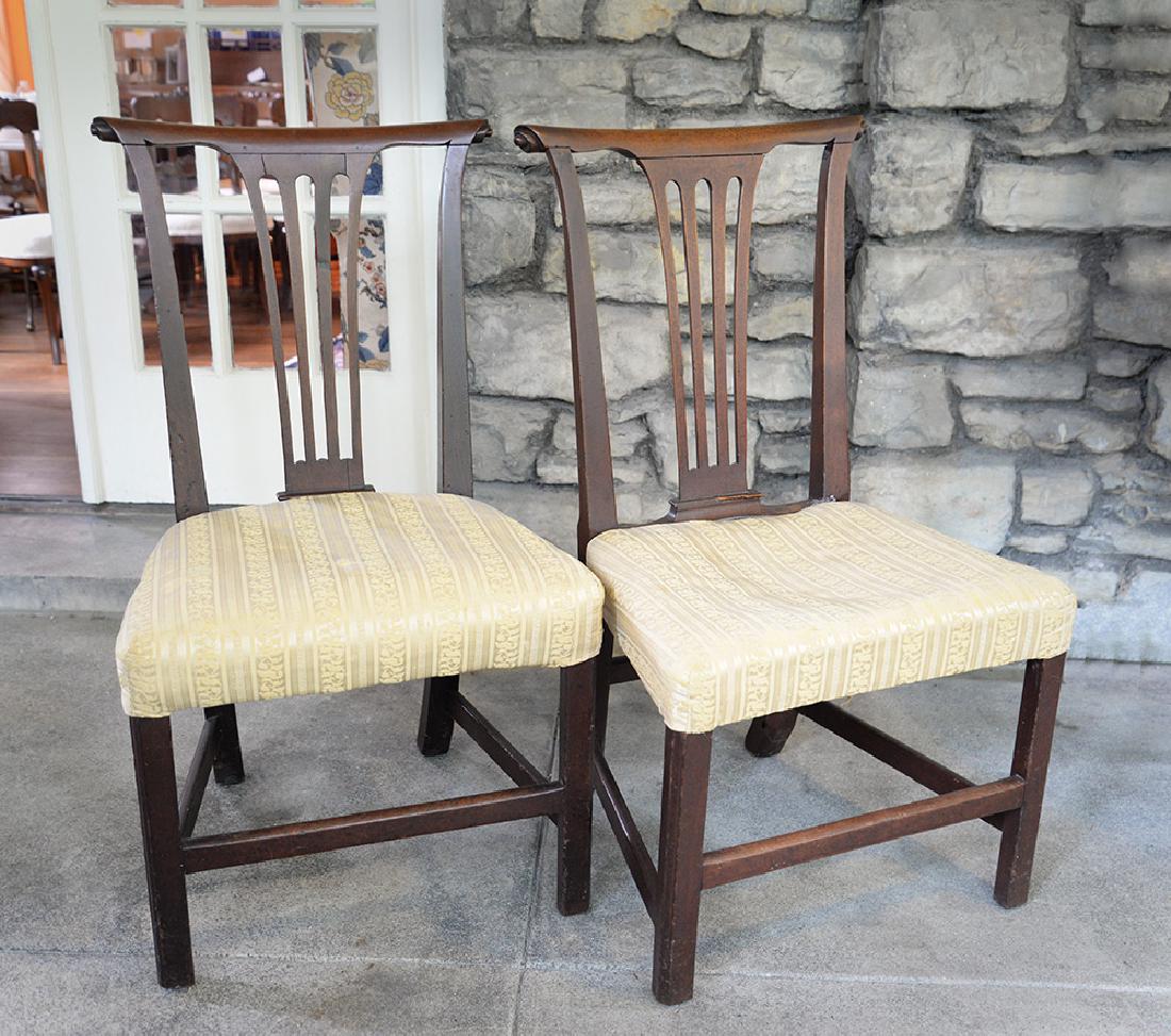 Pair of Antique Chippendale Side Chairs (1 of 4)