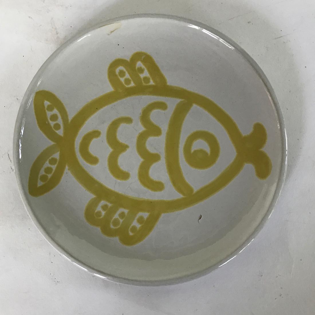 Signed M. A. Hadley Fish Plate (1 of 2)