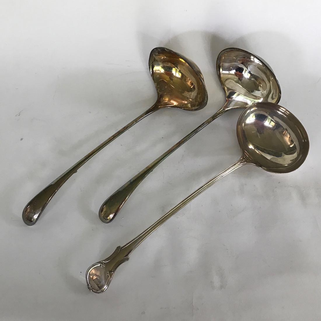 Three Silver-plate Punch Ladles (1 of 5)