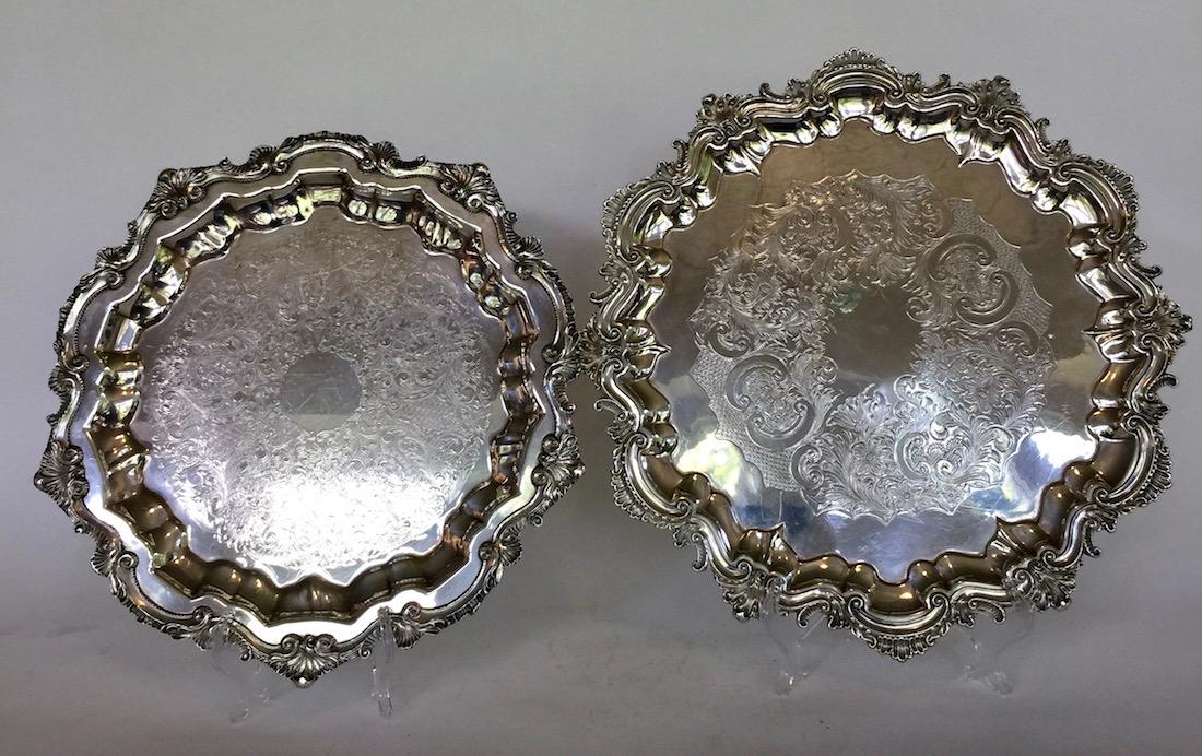 Two Wallace Silver Plate Trays (1 of 4)