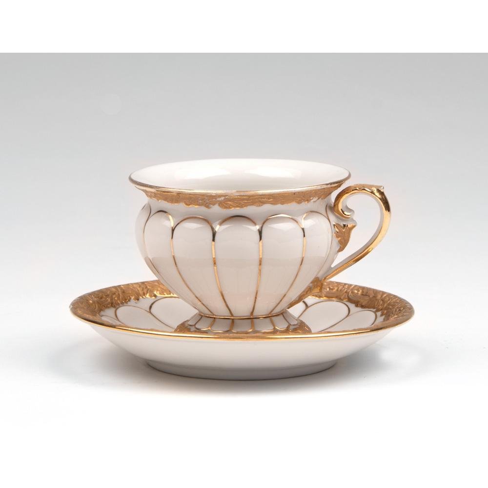 Meissen Cup & Saucer, Golden Baroque (1 of 2)