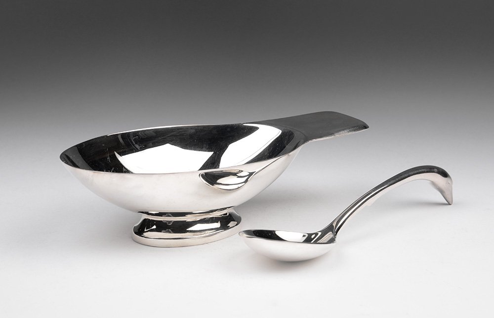 Christofle (France) Swan Gravy Boat and Ladle (1 of 5)