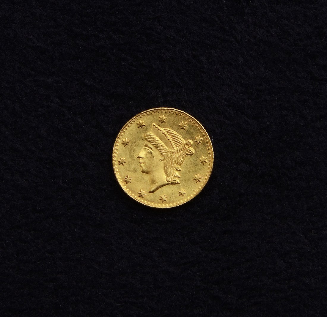 Undated Gold Liberty 1/4 Dollar California Fractional (1 of 3)