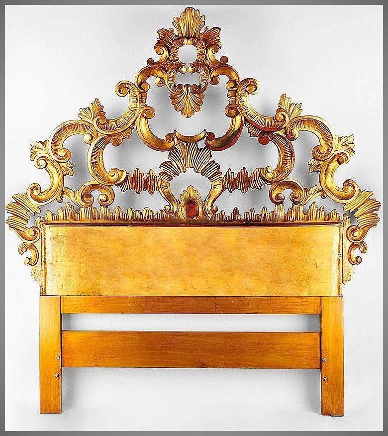 Florentine Hand Carved Italian Single Headboard (1 of 6)