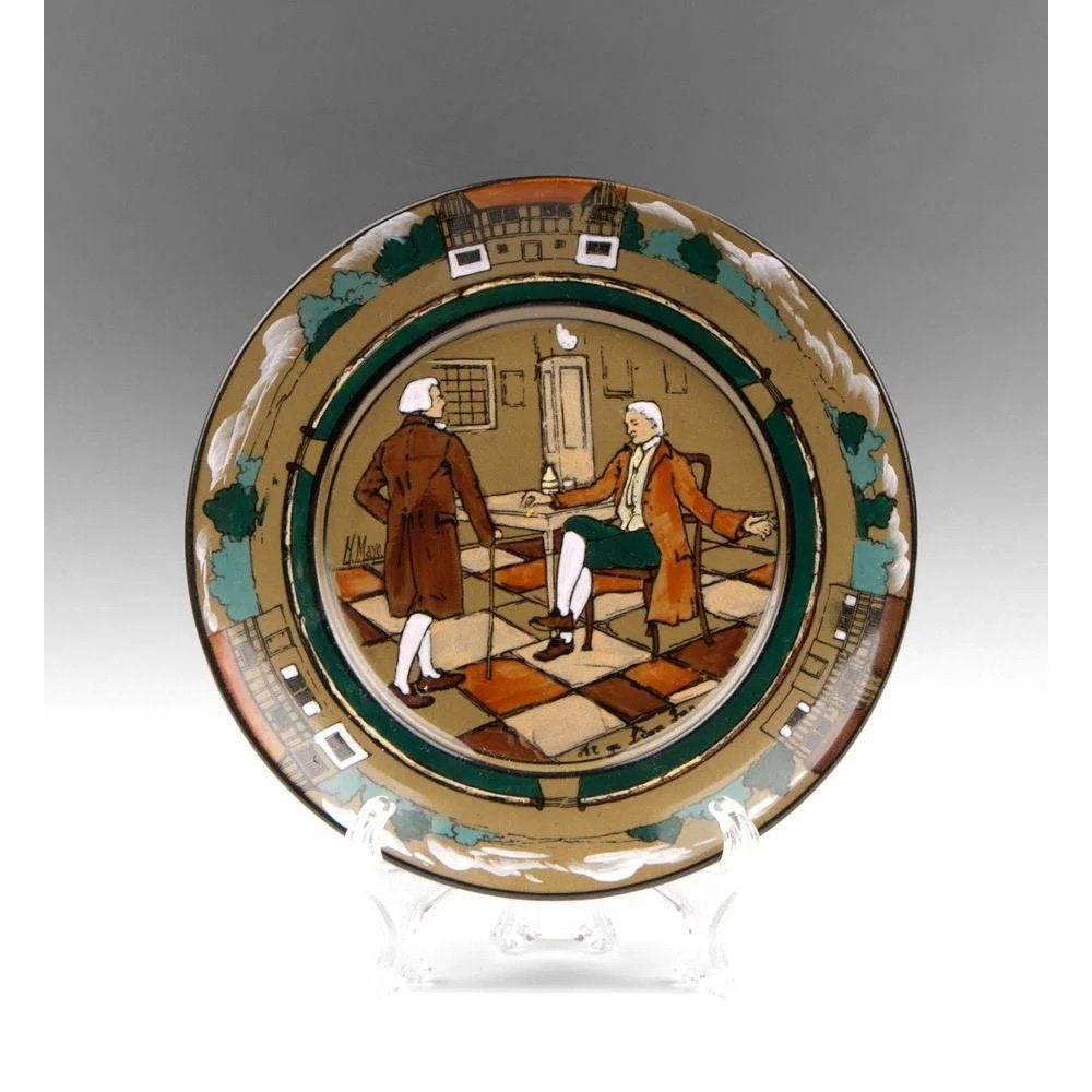 Deldare Ware Buffalo Pottery Plate, At Ye Lion Inn (1 of 4)