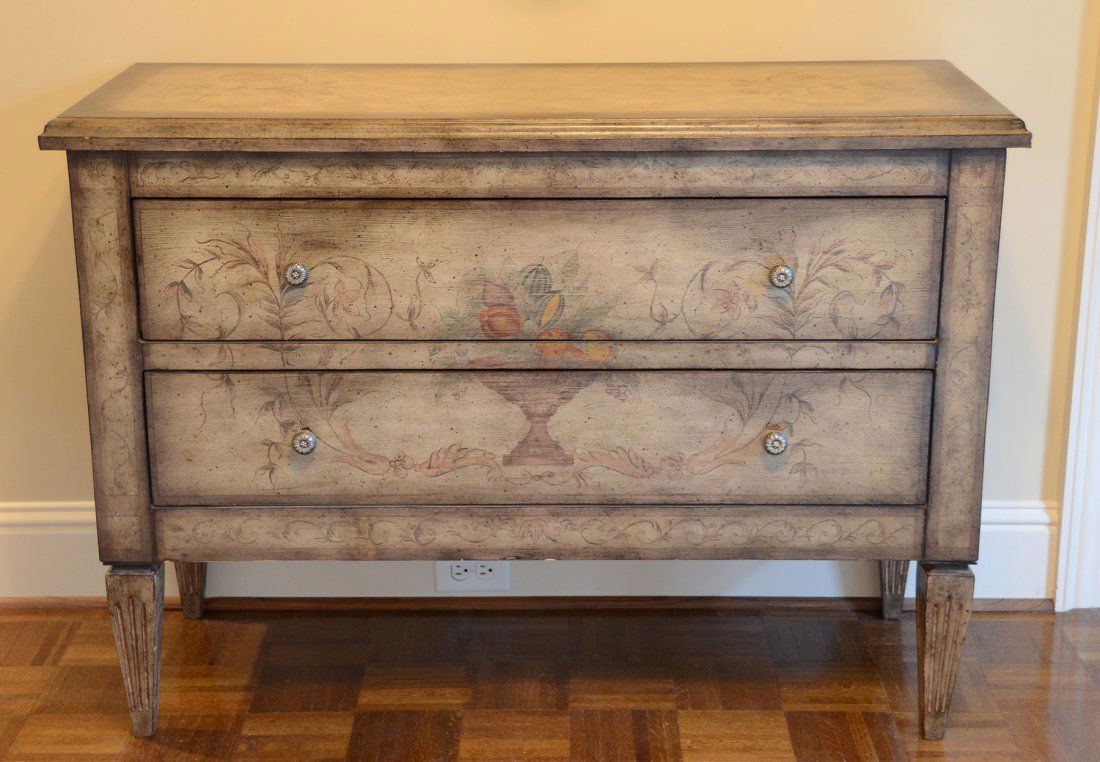 Painted Louis XVI Style Commode (1 of 3)