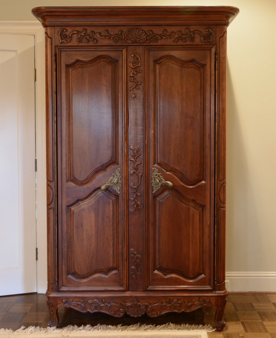 Davis Cabinet Company Cherry French Style Armoire (1 of 5)