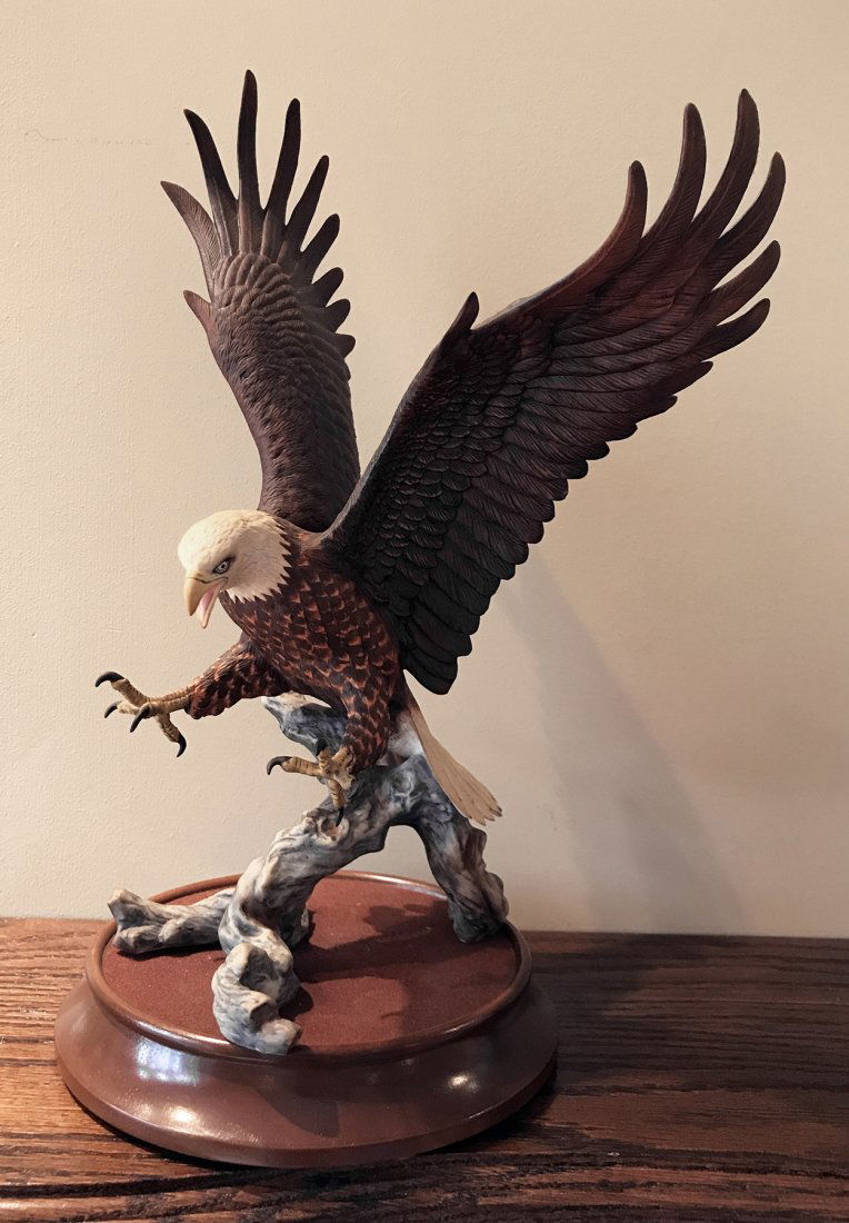 Porcelain Bald Eagle by Franklin Mint (1 of 5)