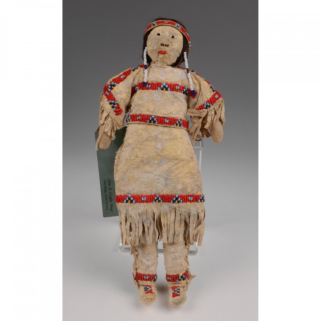 Sioux Hand Made Leather Doll Fully Clothed (1 of 7)