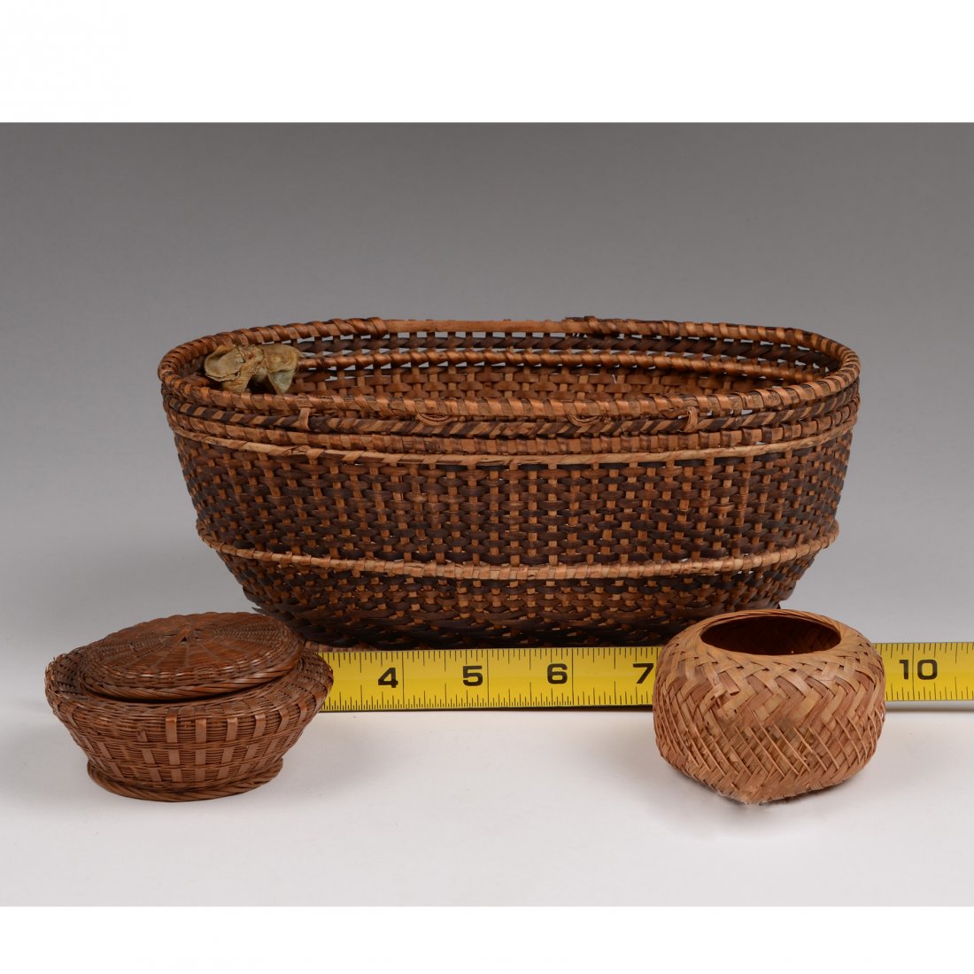 Collection of 3 Native American Baskets (1 of 10)