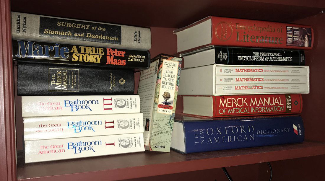 Collection of 11 Books on Reference, Medicine, Math (1 of 2)