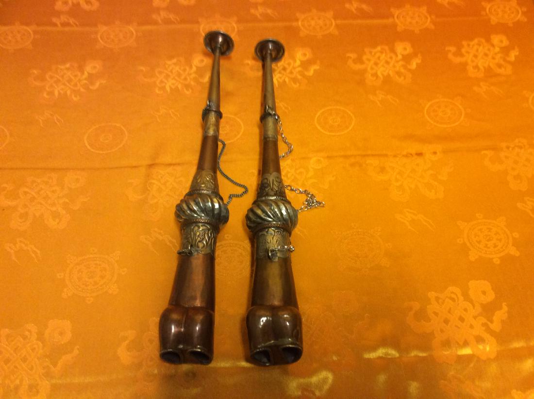 Tibetan Buddhist Trumpet Set. (1 of 3)