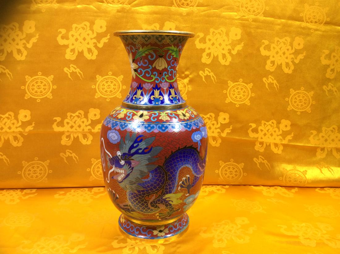 Large Cloisonne Vase. (1 of 3)