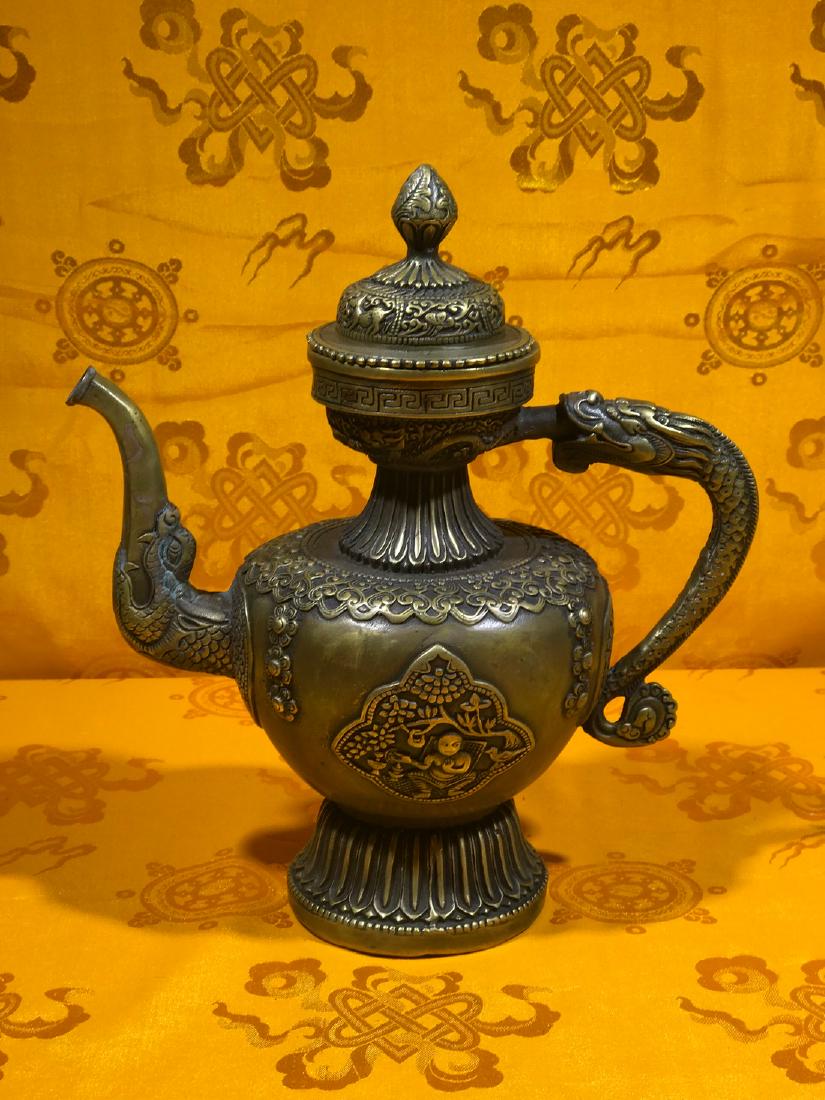 Vintage Tibetan Tea Pot. Aug 05, 2019 Yuthok Tibetan Auctions in CO