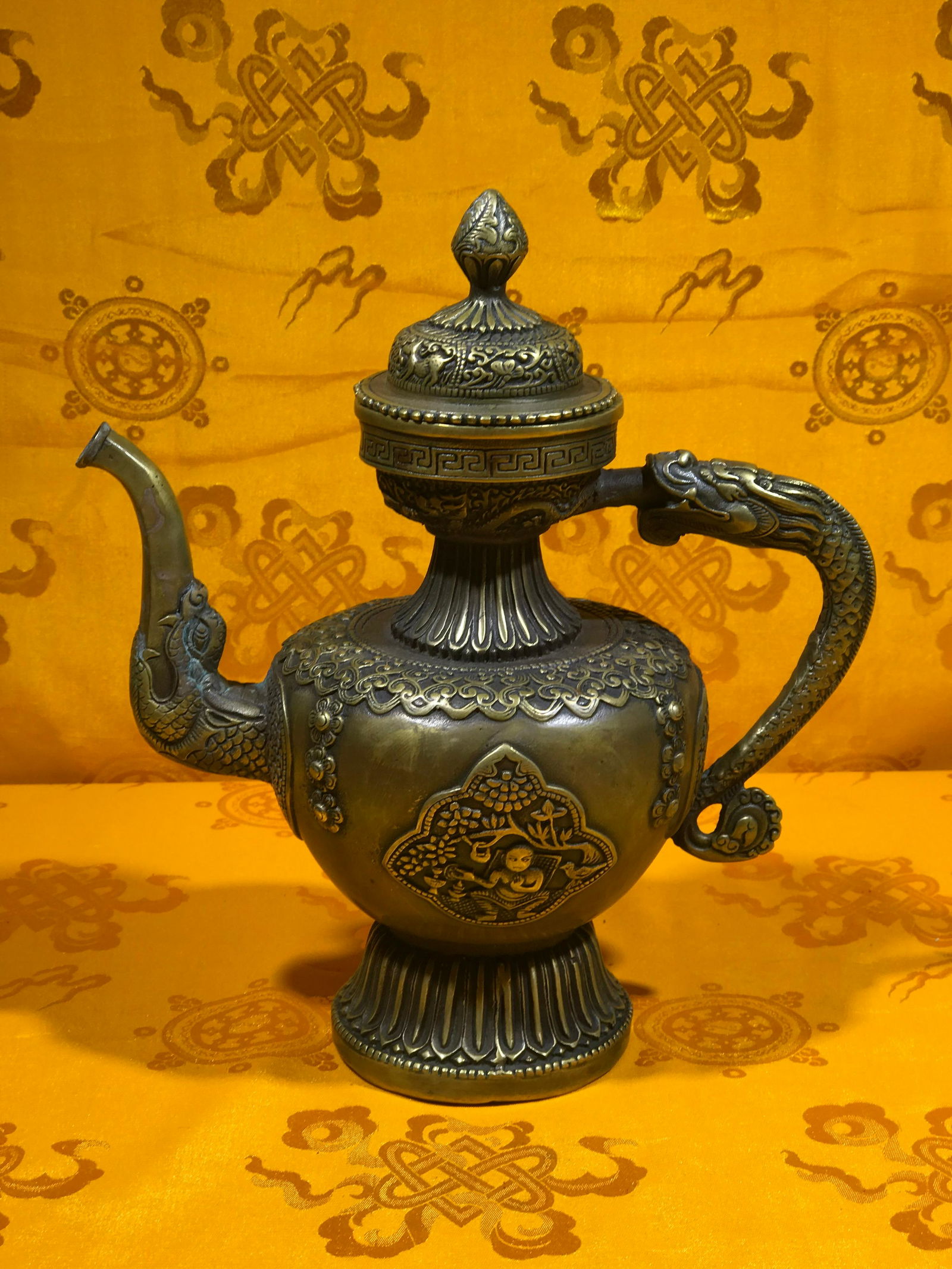 Vintage Tibetan Tea Pot. (1 of 3)