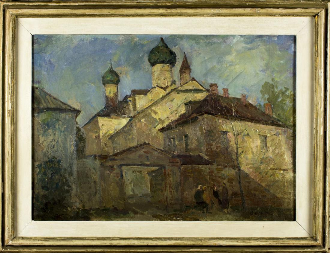 Abraham Manievich (russian,us 1881 - 1942) oil on board (1 of 10)