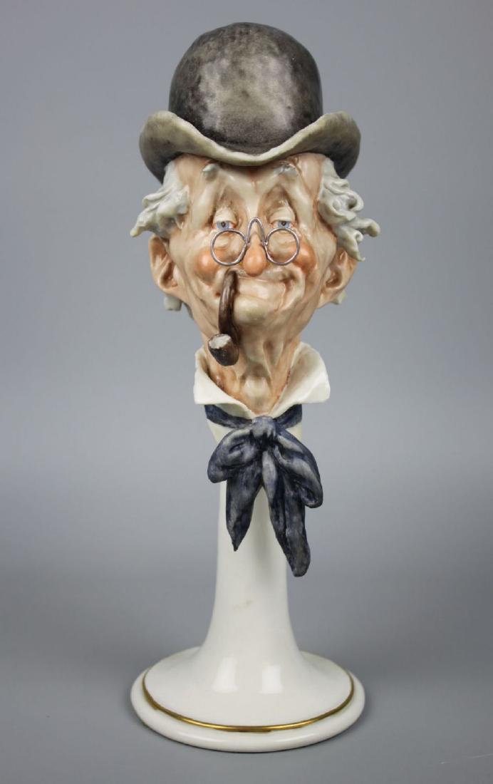Capodimonte Giuseppe Cappe Figurine "Bust of Old Man" (1 of 10)