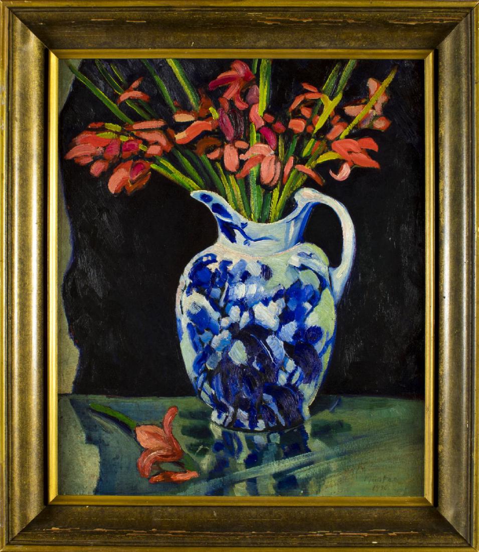 Gabriele Munter (Germany, 1877 - 1962) oil on board (1 of 10)