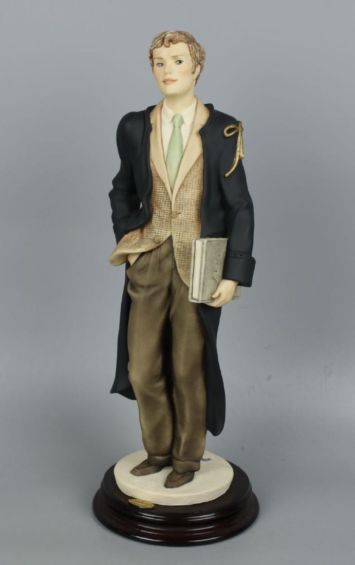 Giuseppe Armani Figurine Lawyer "Justice": MANUFACTURE: Florence - Giuseppe Armani (Italy) NAME: Justice NUMBER: 1250C ISSUED: 1998 CONDITION: Excellent. No chips, no cracks. NO BOX. HEIGHT: 13 inch / 32 cm WIDTH: 4 1/2 inch / 11 cm DEEP: 4 1/