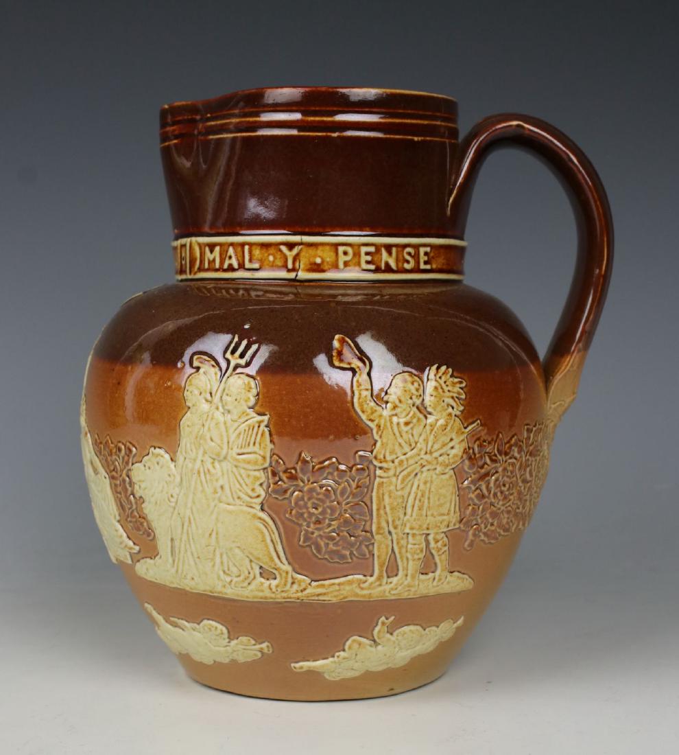 Doulton Lambeth Stoneware Jug "Queen Victoria Golden (1 of 10)