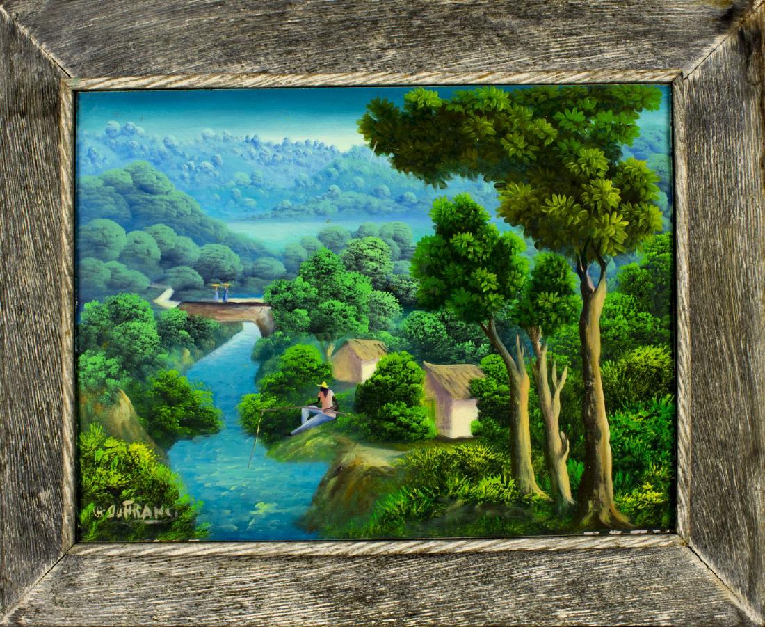 Charles Dufranc (Haiti,born 1948) oil on board (1 of 10)