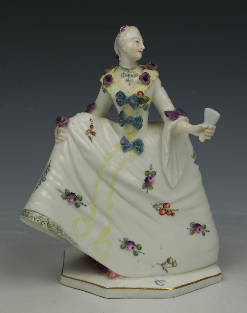 Nymphenburg Bustelli figurine 195 "Lady with Fan" (1 of 10)