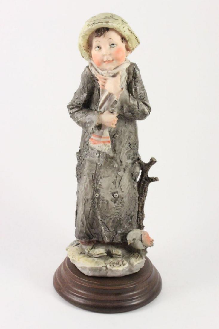 Giuseppe Armani Figurine "Winter": MANUFACTURE: Florence - Giuseppe Armani (Italy) NAME: Winter NUMBER: 3483 ISSUED: 1970-th CONDITION: MINT. NO BOX. HEIGHT: 9 1/2 inch / 24 cm WIDTH: 3 1/2 inch / 9 cm DEEP: 3 1/2 inch / 9 cm MARKED: "