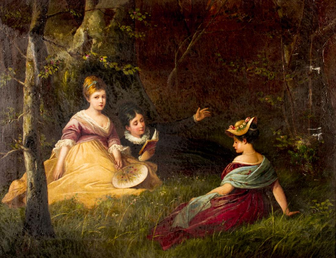 Fanny Fleury (France,1848-1940) oil painting antique (1 of 10)