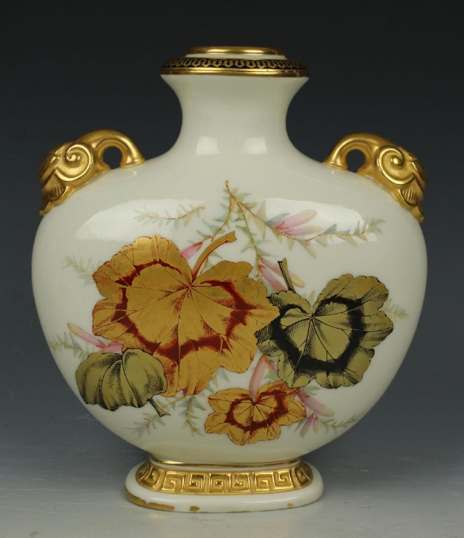 Rare 19C Royal Worcester Flask Vase (1 of 10)