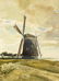 Florence Robinson (NY,MA,1874-1937) 2-sided watercolor - 5