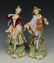 19C Dresden Volkstedt figurines "Boy & Girl Dancing"
