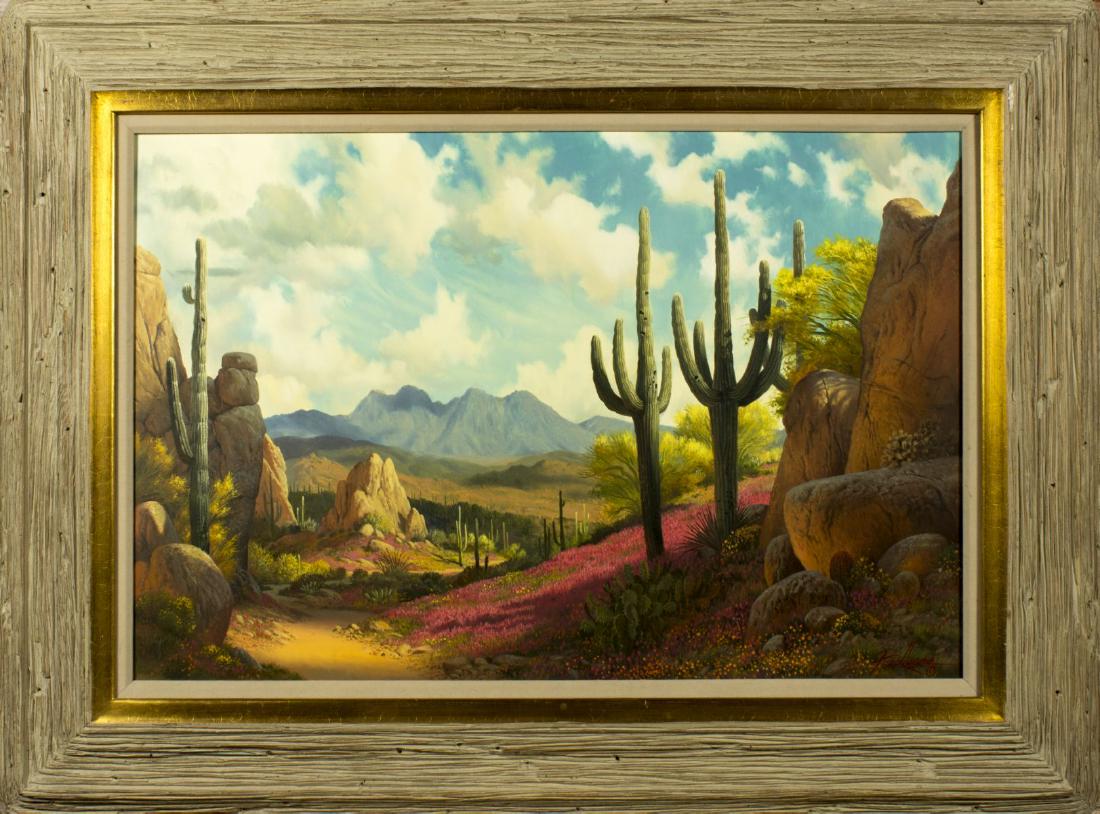 Fred Lucas (Arizona,1946-2011) oil on canvas (1 of 10)