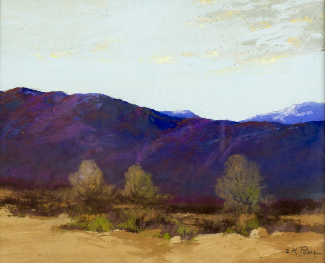 Ernest Henry Pohl (CA,MI,1874-1956) pastel painting (1 of 10)