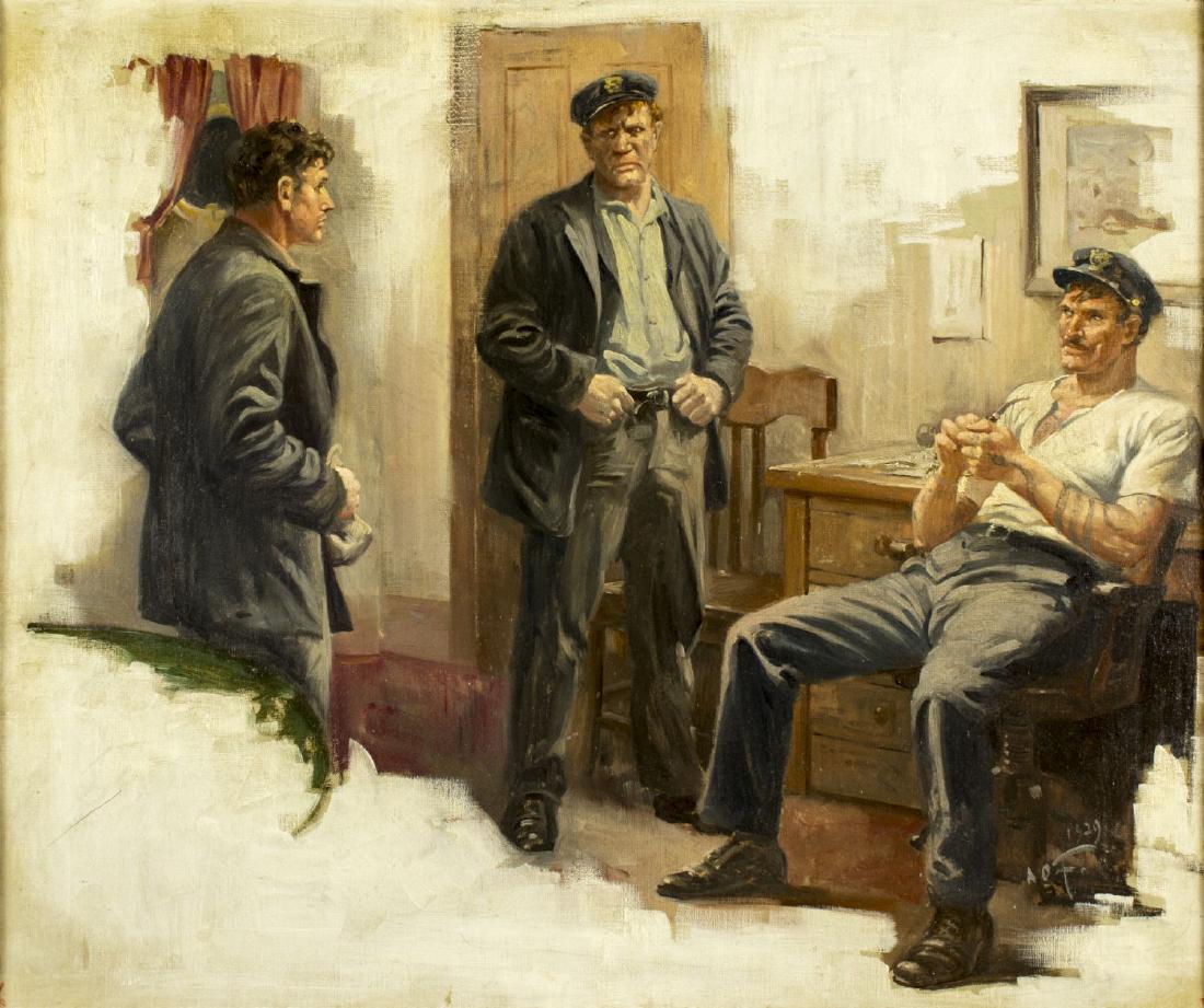 Anton Otto Fischer (NY,Germany,1882-1962) oil painting - Aug 18, 2019