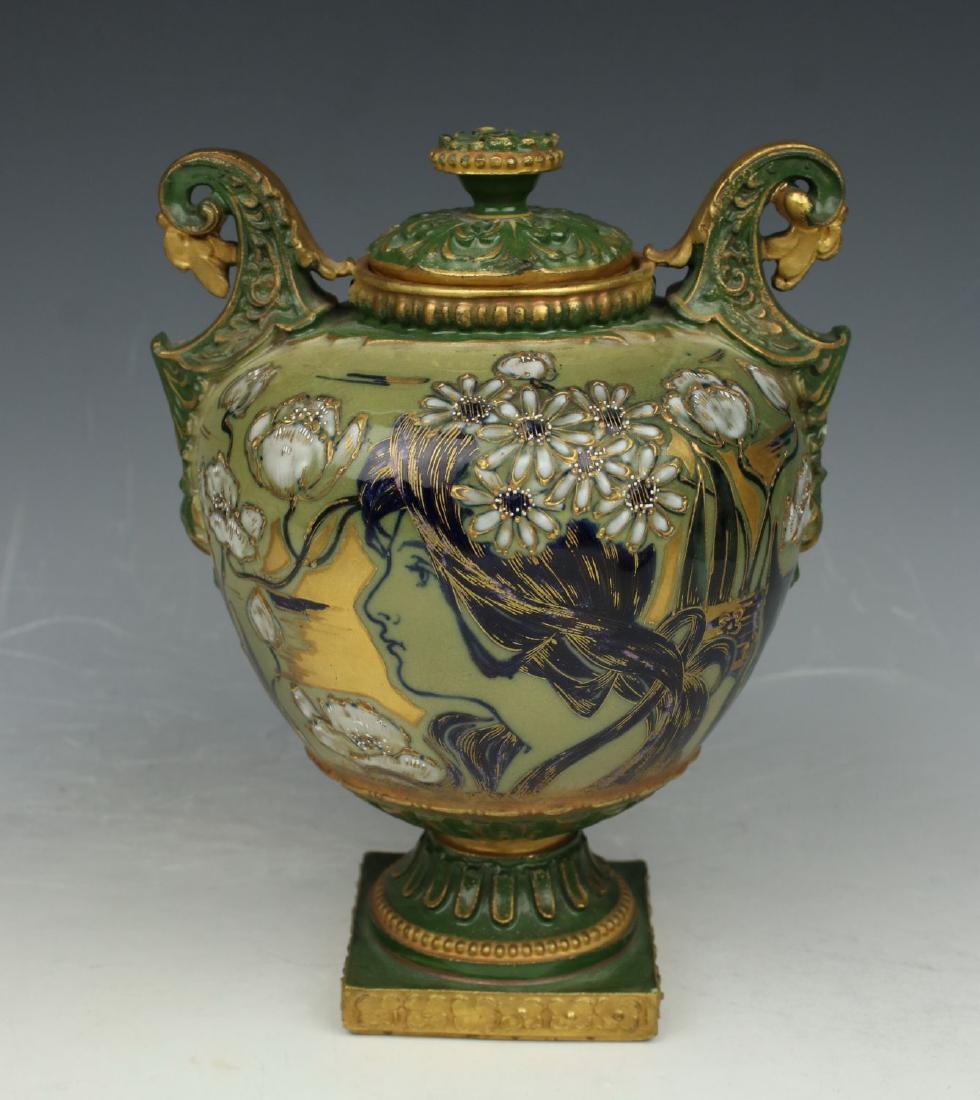 Antique Amphora Turn Teplitz RSTK Covered Vase #321 (1 of 10)