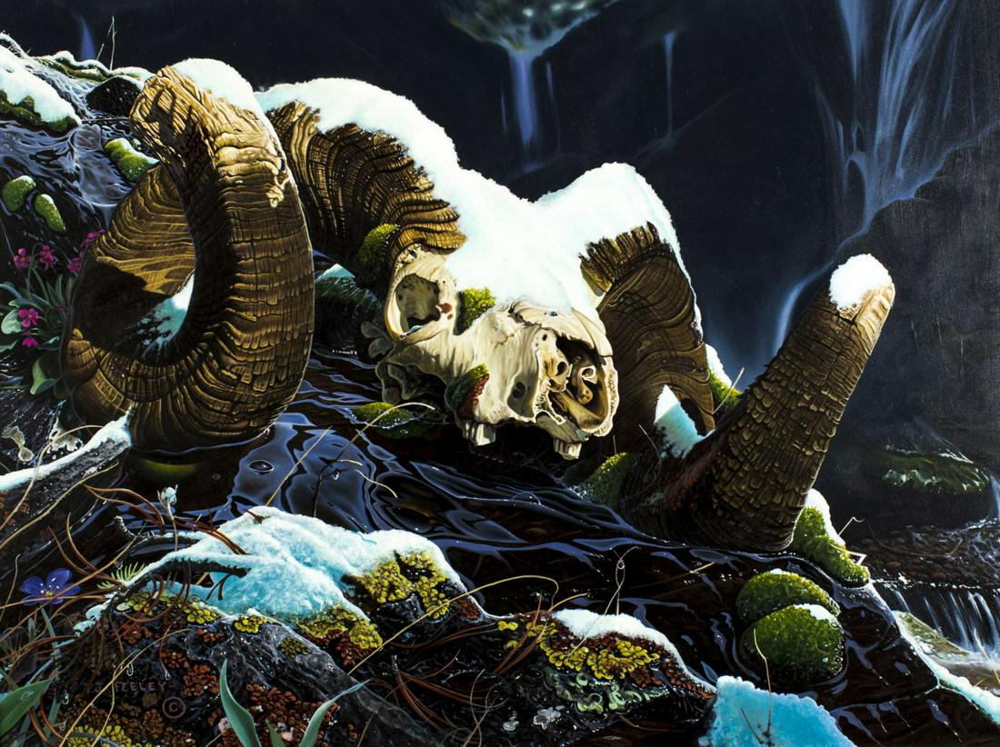 Ted Feeley (WY,1948-2016) oil painting (1 of 10)