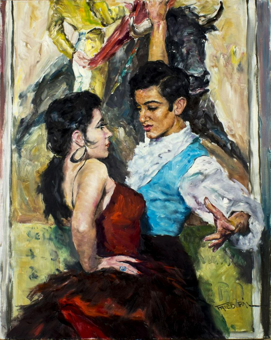 Pal Fried (NY,CA,Hungary,1893-1976) oil painting (1 of 10)