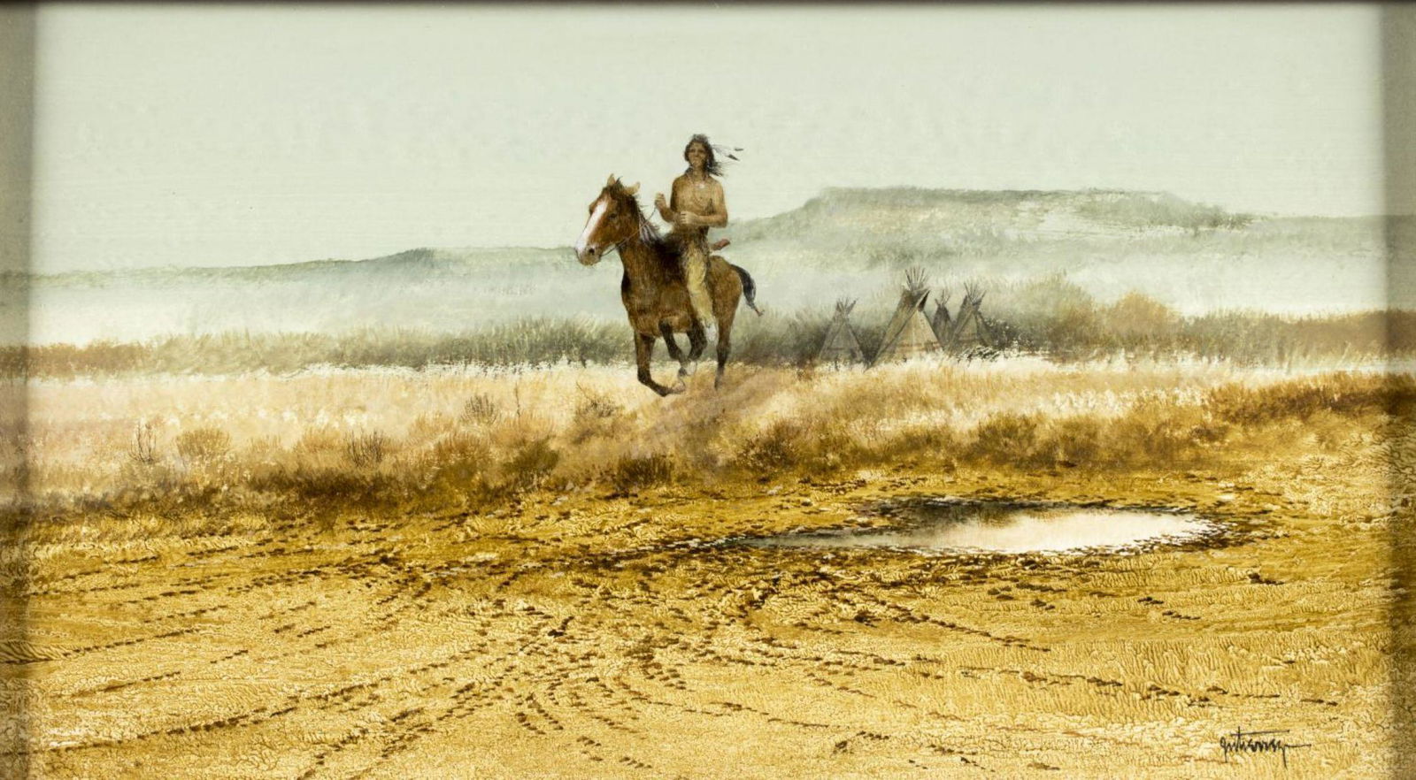 Raul Gutierrez (Texas, born 1935) watercolor on paper (1 of 10)