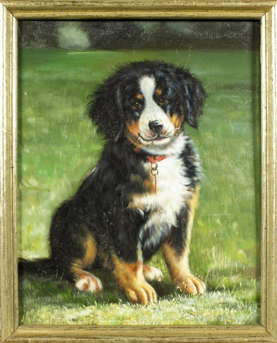 Early 20C American oil on board Dog "Australian (1 of 10)