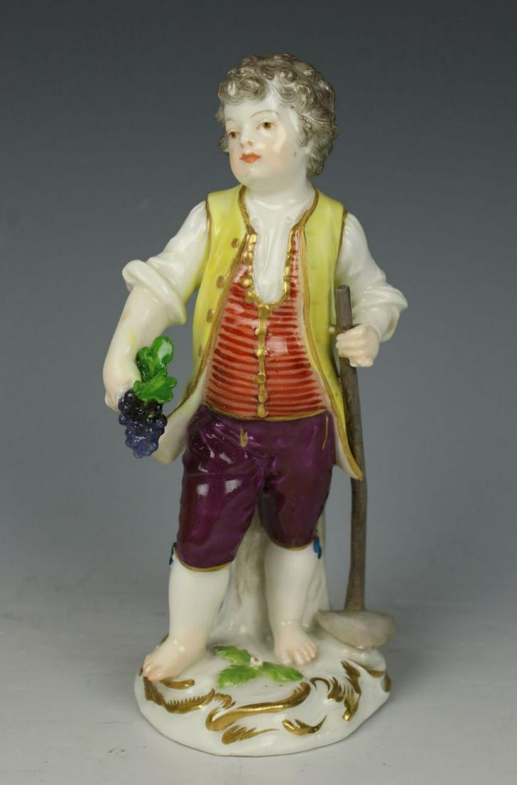 Meissen Kaendler Figurine "Boy with Hoe" (1 of 10)