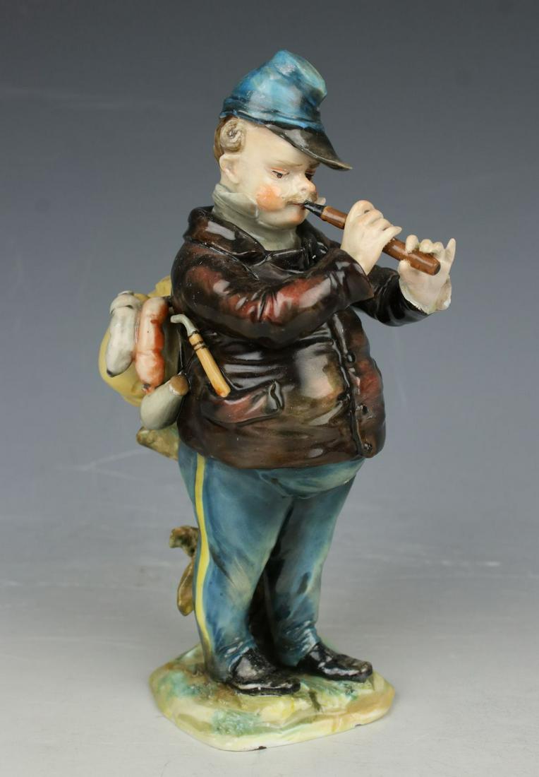 Dresden Volkstedt figurine "Soldier with Pipe" (1 of 10)